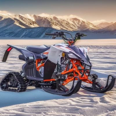 125cc スノーモバイルの電動スタートエンジンのトラックバイク
