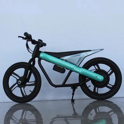 16インチの子供用電気バランスバイク 鋼枠とチタンリーム材料