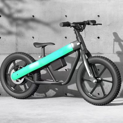 16インチの子供用電気バランスバイク 鋼枠とチタンリーム材料