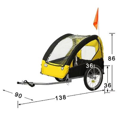 外出旅行 ペットトレーラー 折りたたむデザインと車輪 他 トレーラー タイヤ フロント 14
