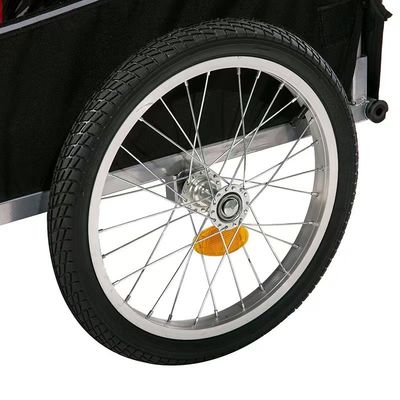 外出旅行 ペットトレーラー 折りたたむデザインと車輪 他 トレーラー タイヤ フロント 14