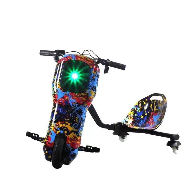 クールミニ 36V 3ホイール電気漂流スクーター LEDライトとアルミニウム合金フォーク