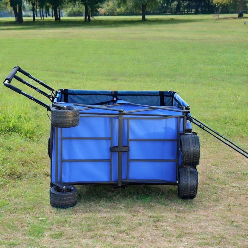 ショッピング トロッリーワゴン ストローラー 大きい車輪 17CM タイヤ直径 折りたたむデザイン