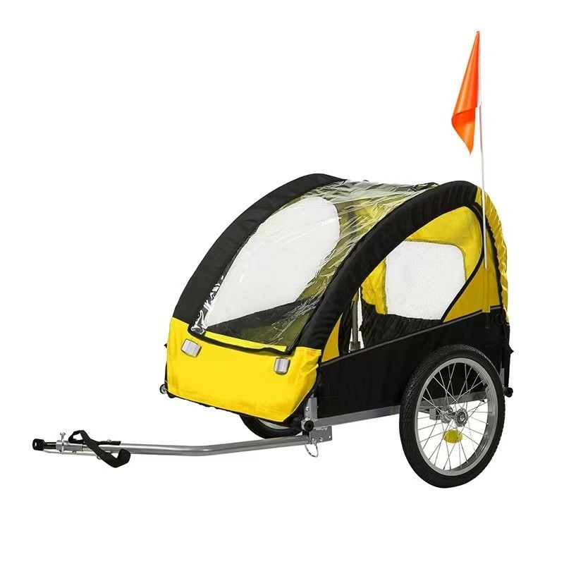 外出旅行 ペットトレーラー 折りたたむデザインと車輪 他 トレーラー タイヤ フロント 14