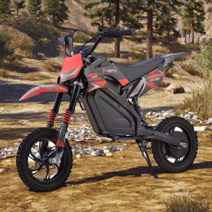 350W モーターパワー キッズ ディートバイク 24v 500W 電動バイク 前後ブレーキ付き